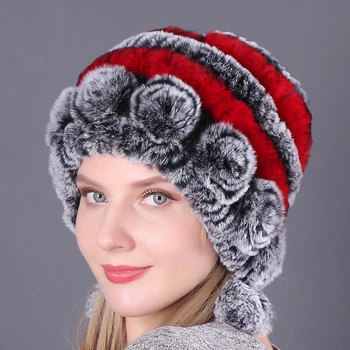 Natural Soft Knitted Rex Rabbit Fur Hat Russia Women Winter 100% Genuine Rex Rabbit Fur Caps Lady Warm Real Rex Rabbit Fur Hats 
Natural Soft Knitted Rex Rabbit Fur Hat Russia Women Winter 100% Genuine Rex Rabbit Fur Caps Lady Warm Real Rex Rabbit Fur Hats