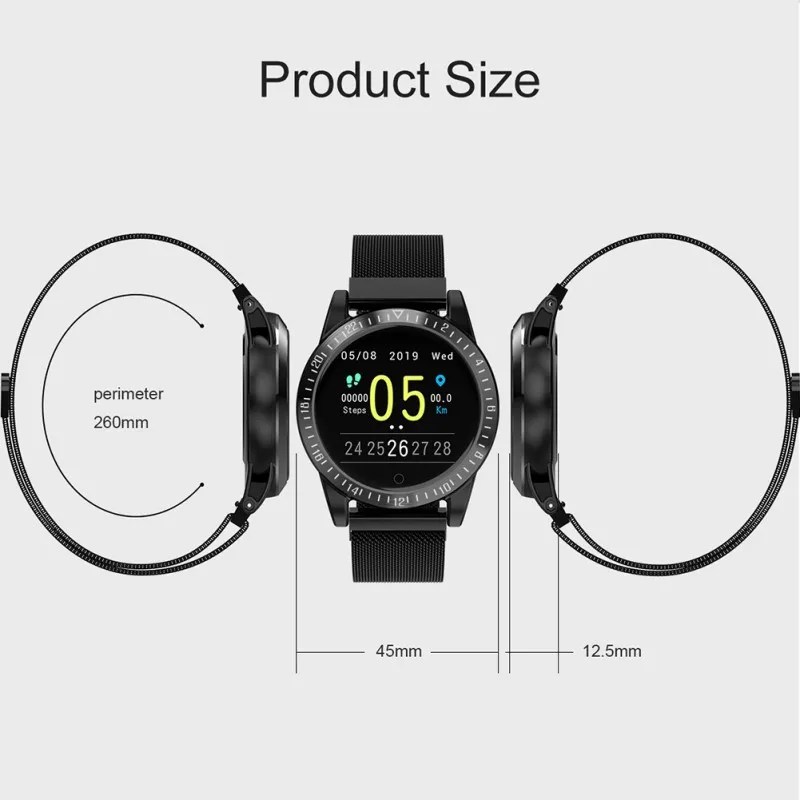 Hi-tech Sport Fitness Tracker Smartwatch Heart Rate Blood Pressure Monitoring Intelligent Bracelet Smart Wrist Watch
Hi-tech Sport Fitness Tracker Smartwatch Heart Rate Blood Pressure Monitoring Intelligent Bracelet Smart Wrist Watch