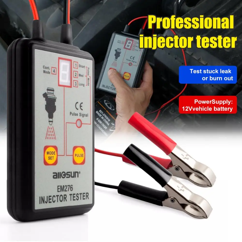 EM276 Professional Injector Tester Fuel Injector 4 Pluse Modes Tester Powerful Fuel System Scan Tool
EM276 Professional Injector Tester Fuel Injector 4 Pluse Modes Tester Powerful Fuel System Scan Tool