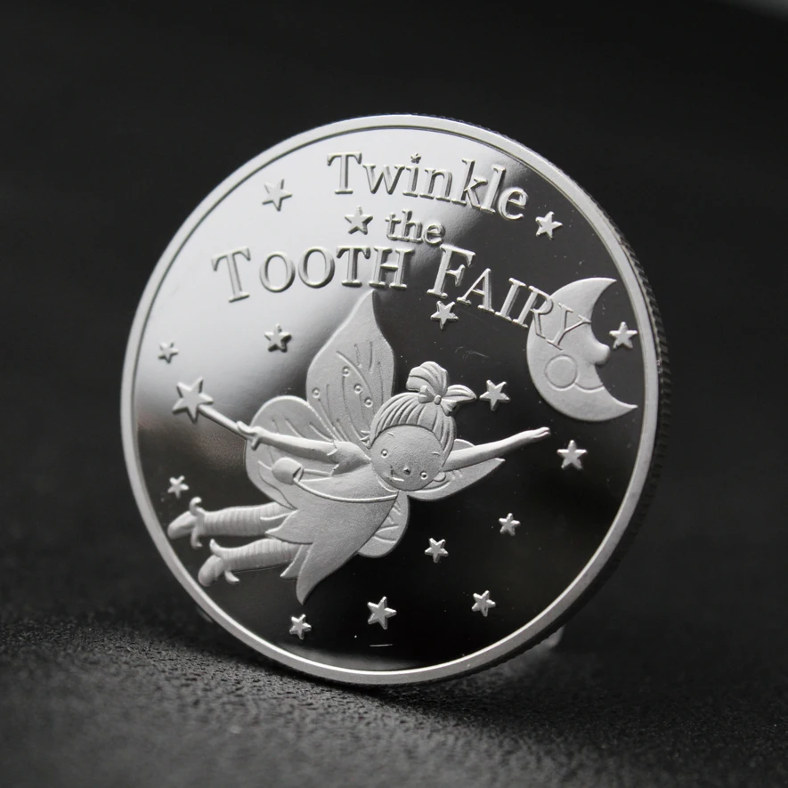 1Pc Cartoon Tooth Fairy Coins Commemorative Silver plated Coin Non-currency Collectible Craft Gift
1Pc Cartoon Tooth Fairy Coins Commemorative Silver plated Coin Non-currency Collectible Craft Gift