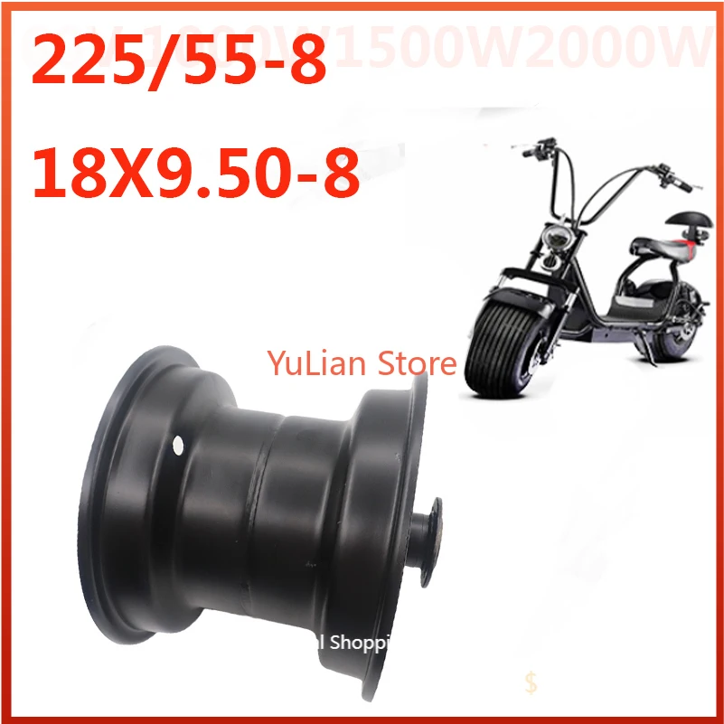 225/55-8 /18X9.50-8 бескамерная Передняя Ступица колеса 8 дюймов большой обод для электрического скутера Citycoco аксессуары Запчасти 
225/55-8 /18X9.50-8 бескамерная Передняя Ступица колеса 8 дюймов большой обод для электрического скутера Citycoco аксессуары Запчасти