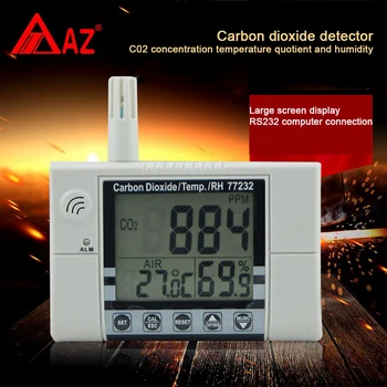 Digital CO2 Detector Thermometer Hygrometer Carbon Dioxide Monitor CO2 Analyzer with Alarm Air Temperature Meter Humidity Meter
Digital CO2 Detector Thermometer Hygrometer Carbon Dioxide Monitor CO2 Analyzer with Alarm Air Temperature Meter Humidity Meter