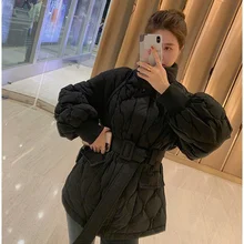Autumn and Winter New Down Jacket Quilted Jacket Simple Loose Western Style Long-sleeved Korean Waist Cotton-padded Jacket
Autumn and Winter New Down Jacket Quilted Jacket Simple Loose Western Style Long-sleeved Korean Waist Cotton-padded Jacket