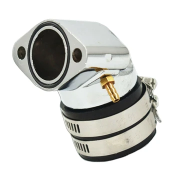 Engine Carburetor Aluminum Alloy Angled Adapter Inlet Intake Carb Manifold for GY6 150Cc Scooter Go Kart 
Engine Carburetor Aluminum Alloy Angled Adapter Inlet Intake Carb Manifold for GY6 150Cc Scooter Go Kart