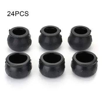 24pcs/set Mini Cauldron Kettles Cups Halloween Party Pendant Black Barrel Children's Hand-held Halloween Toy
24pcs/set Mini Cauldron Kettles Cups Halloween Party Pendant Black Barrel Children's Hand-held Halloween Toy