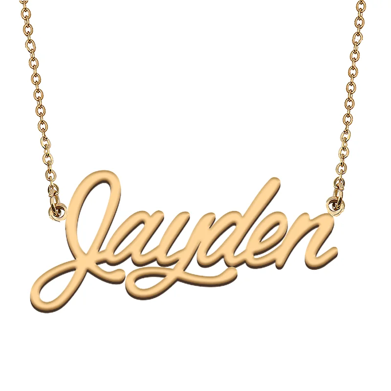 Jayden Custom Name Necklace Customized Pendant Choker Personalized Jewelry Gift for Women Girls Friend Christmas Present
Jayden Custom Name Necklace Customized Pendant Choker Personalized Jewelry Gift for Women Girls Friend Christmas Present
