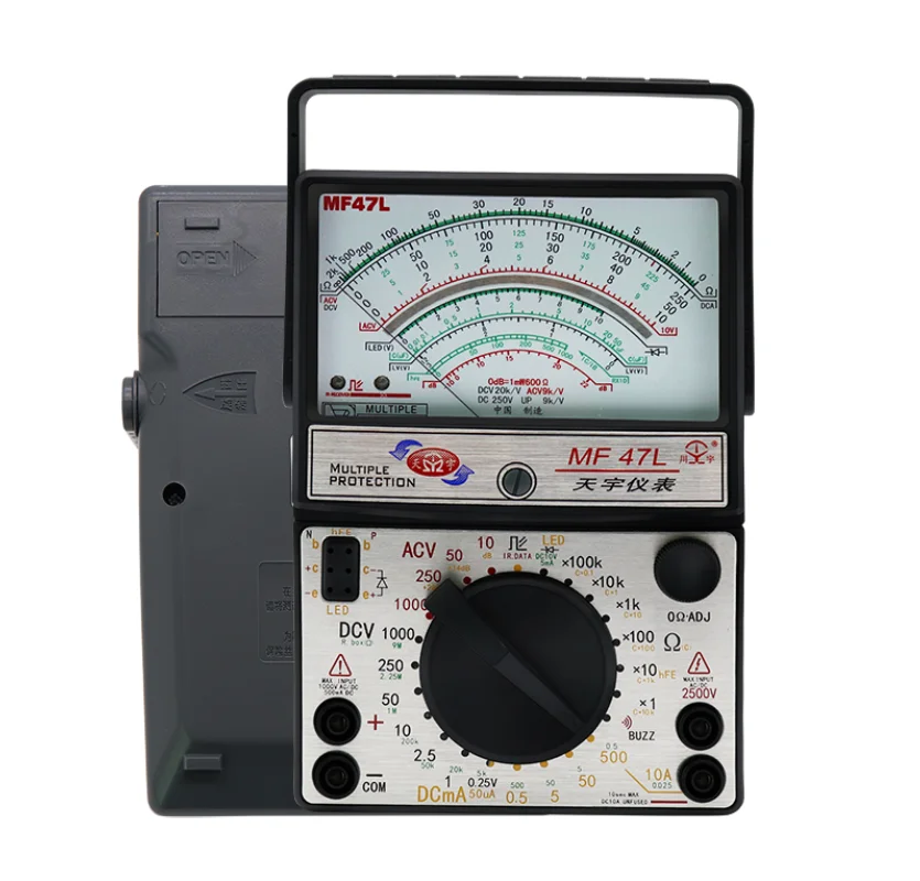MF47L pointer multimeter high precision mechanical/testable LED (voltage regulator)
MF47L pointer multimeter high precision mechanical/testable LED (voltage regulator)