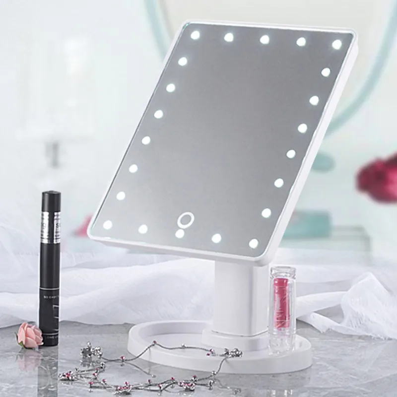 Household Practical LED Intelligent Switch Touch Screen Lamp Girls Beauty Makeup Mirror Brightly Adjustable USB Charge 22 LED
Household Practical LED Intelligent Switch Touch Screen Lamp Girls Beauty Makeup Mirror Brightly Adjustable USB Charge 22 LED
