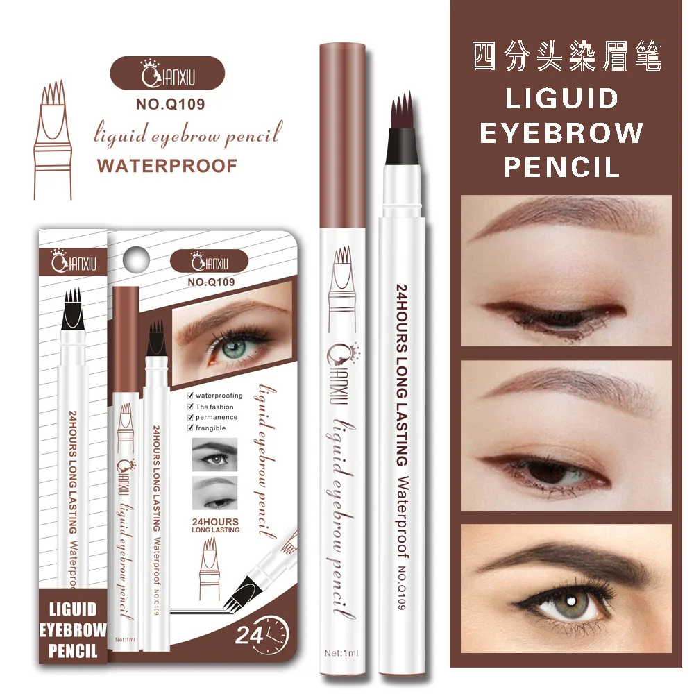 Waterproof Dyed Eyebrow Pencil Eyebrow Enhancers Four Fork Extra Fine Miniature Engraving Eyebrow Modified Eyebrow For Makeup
Waterproof Dyed Eyebrow Pencil Eyebrow Enhancers Four Fork Extra Fine Miniature Engraving Eyebrow Modified Eyebrow For Makeup