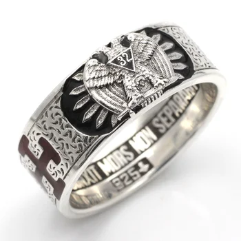 Customade Scottish Rite Master Mason Masonic 32 Double Eagle Sterling Silver Ring
Customade Scottish Rite Master Mason Masonic 32 Double Eagle Sterling Silver Ring