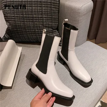 2020 PENUTA full grain leather square toe Elastic med heels slip on handsome keep warm mid-calf boots fashion online shoes D0017
2020 PENUTA full grain leather square toe Elastic med heels slip on handsome keep warm mid-calf boots fashion online shoes D0017