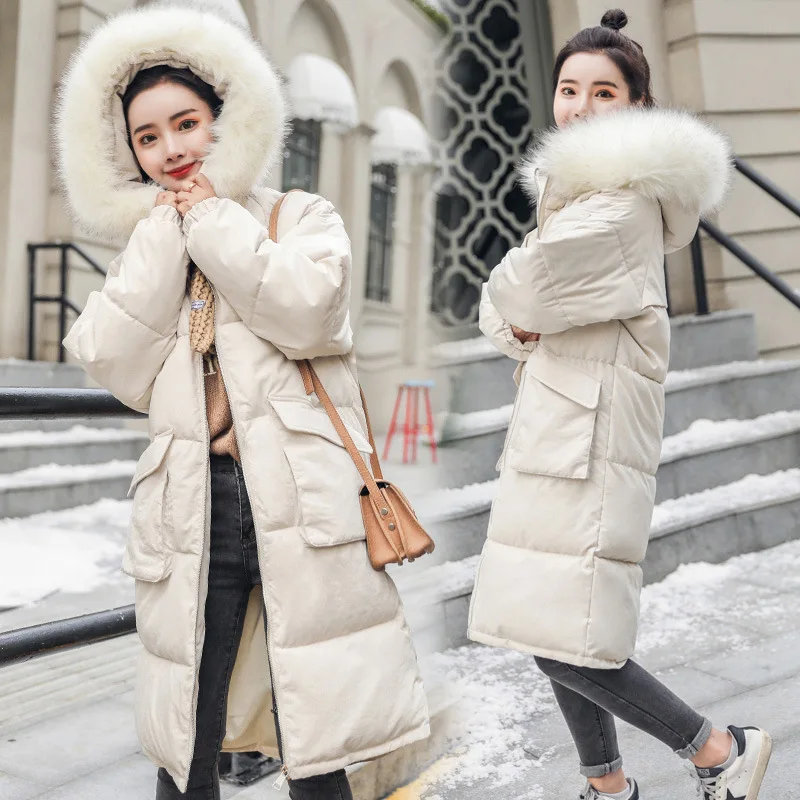 Exta-long Cotton-padded Jacket Women's 2018 Winter New Style Korean-style over-the-Knee down Jacket Cotton-padded Clothes Thick
Exta-long Cotton-padded Jacket Women's 2018 Winter New Style Korean-style over-the-Knee down Jacket Cotton-padded Clothes Thick