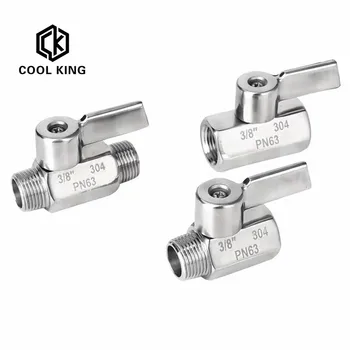 CK 1/8” 1/4” 3/8” 1/2” 1" mini Ball valve Stainless steel handle NPT thread Female male 304 for water oil acid 2 way ball valve
CK 1/8” 1/4” 3/8” 1/2” 1" mini Ball valve Stainless steel handle NPT thread Female male 304 for water oil acid 2 way ball valve