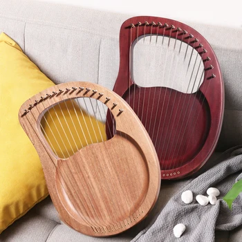 Mahogany Wood 16 String Lyre Harp for Beginner Mini Portable Travel Musical Instrument Professional Lier Harp Entertainment
Mahogany Wood 16 String Lyre Harp for Beginner Mini Portable Travel Musical Instrument Professional Lier Harp Entertainment