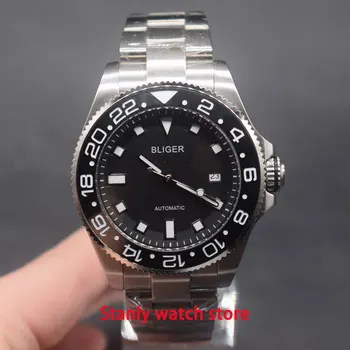 Solid Bliger 43mm black dial luminous marks ceramic bezel sapphire stainless deployment buckle automatic movement men's watch
Solid Bliger 43mm black dial luminous marks ceramic bezel sapphire stainless deployment buckle automatic movement men's watch