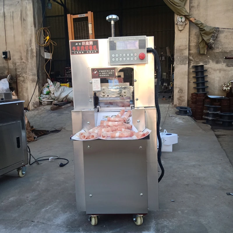 High Quality Stainless Steel CNC Double-cut Lamb Roll Machine Mutton Beef Roll Meat Slicer Freezing Meat Meat Slicer
High Quality Stainless Steel CNC Double-cut Lamb Roll Machine Mutton Beef Roll Meat Slicer Freezing Meat Meat Slicer