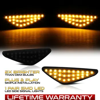 2pcs LED Side Marker Lights Amber Always Bright Durable Car Accessories Driving Light For BMW E70 E71 E72 F25 Replacement
2pcs LED Side Marker Lights Amber Always Bright Durable Car Accessories Driving Light For BMW E70 E71 E72 F25 Replacement