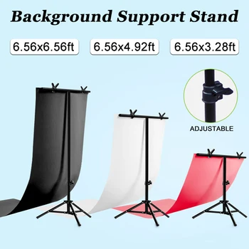 Professional Photography Photo Backdrop Stands T-Shape Background Frame Support System Stands With Clamps for Video Studio 
Professional Photography Photo Backdrop Stands T-Shape Background Frame Support System Stands With Clamps for Video Studio