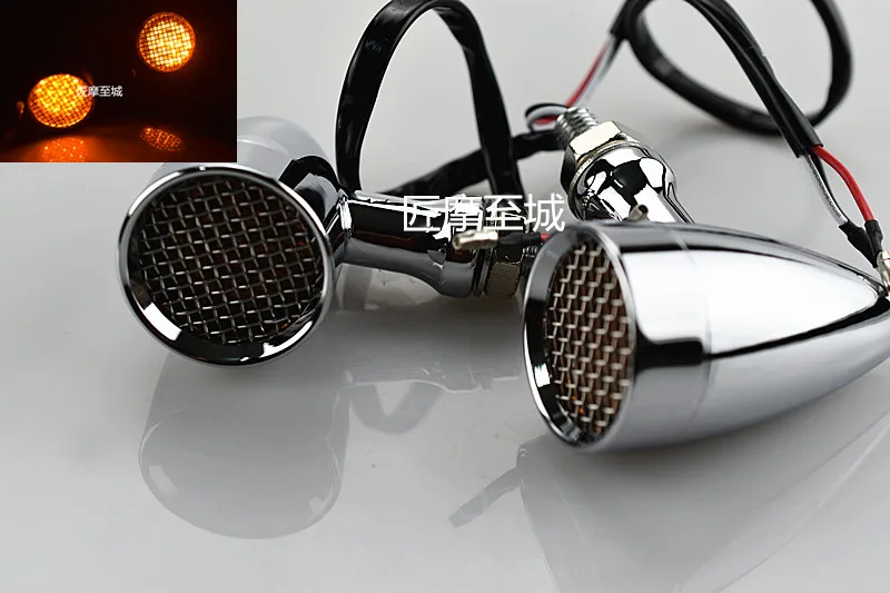 One Pair Chrome Motorcycle Turn Signal Light 20 LED Turn Signals Indicators Universal Blinkers Flashers for Harley Honda Yamaha
One Pair Chrome Motorcycle Turn Signal Light 20 LED Turn Signals Indicators Universal Blinkers Flashers for Harley Honda Yamaha