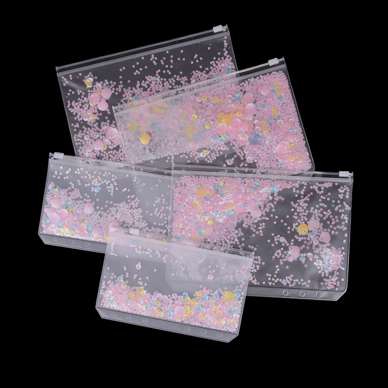 1pc Transparent PVC Storage Card Holder with 6 Hole Zipper document Bag for A5 A6 Pouch Diary Planner Accessories
1pc Transparent PVC Storage Card Holder with 6 Hole Zipper document Bag for A5 A6 Pouch Diary Planner Accessories