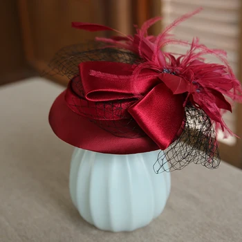 Mingli Tengda Bride Flower Gauze Feather Decoration Headwear Khaki Wedding Hats Women Fascinators Accessories Tiara Birdcage
Mingli Tengda Bride Flower Gauze Feather Decoration Headwear Khaki Wedding Hats Women Fascinators Accessories Tiara Birdcage