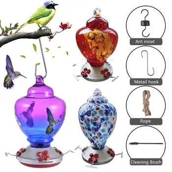 Hummingbird Feeder For Outdoors - Hand Blown Glass, 26 Ounces Nectar Capacity, No Leaking/Rustless
Hummingbird Feeder For Outdoors - Hand Blown Glass, 26 Ounces Nectar Capacity, No Leaking/Rustless