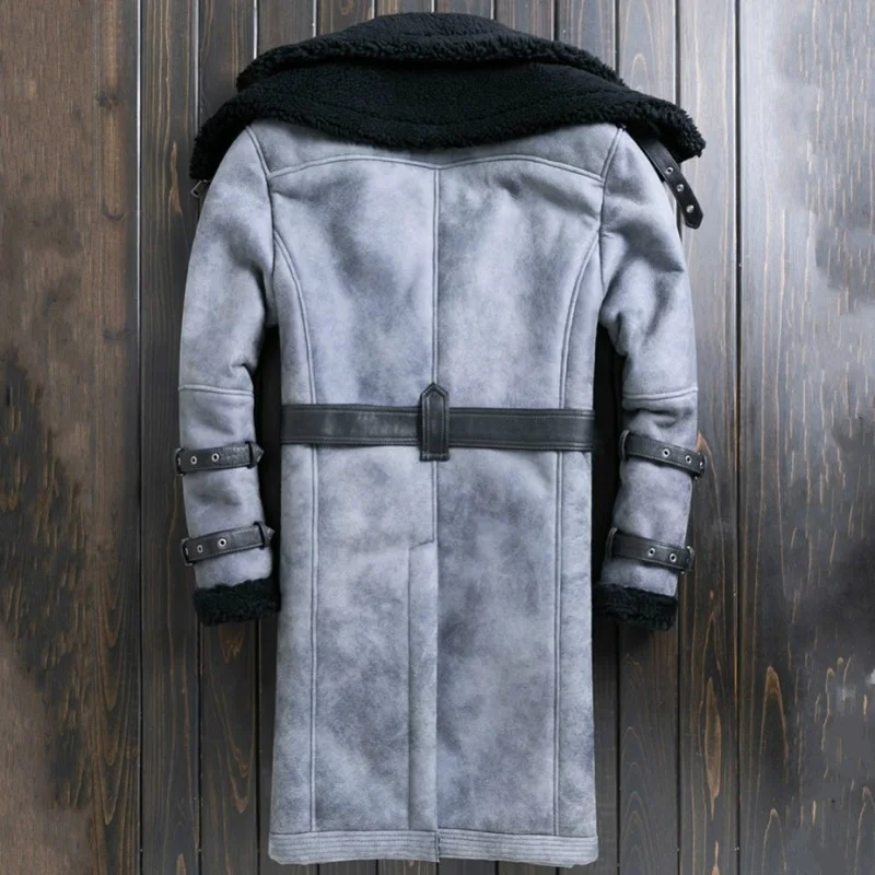 Thick Winter Warm Real Fur Shearling Overcoat Men Streetwear Mens Sheepskin Coat Medium Long Genuine Leather Motorcycle Jackets
Thick Winter Warm Real Fur Shearling Overcoat Men Streetwear Mens Sheepskin Coat Medium Long Genuine Leather Motorcycle Jackets