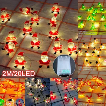 2M 20 LED Christmas LED Fairy String Lights Christmas Tree Light santa Pendant Christmas Gifts for Kids xmas Tree Decor Light
2M 20 LED Christmas LED Fairy String Lights Christmas Tree Light santa Pendant Christmas Gifts for Kids xmas Tree Decor Light