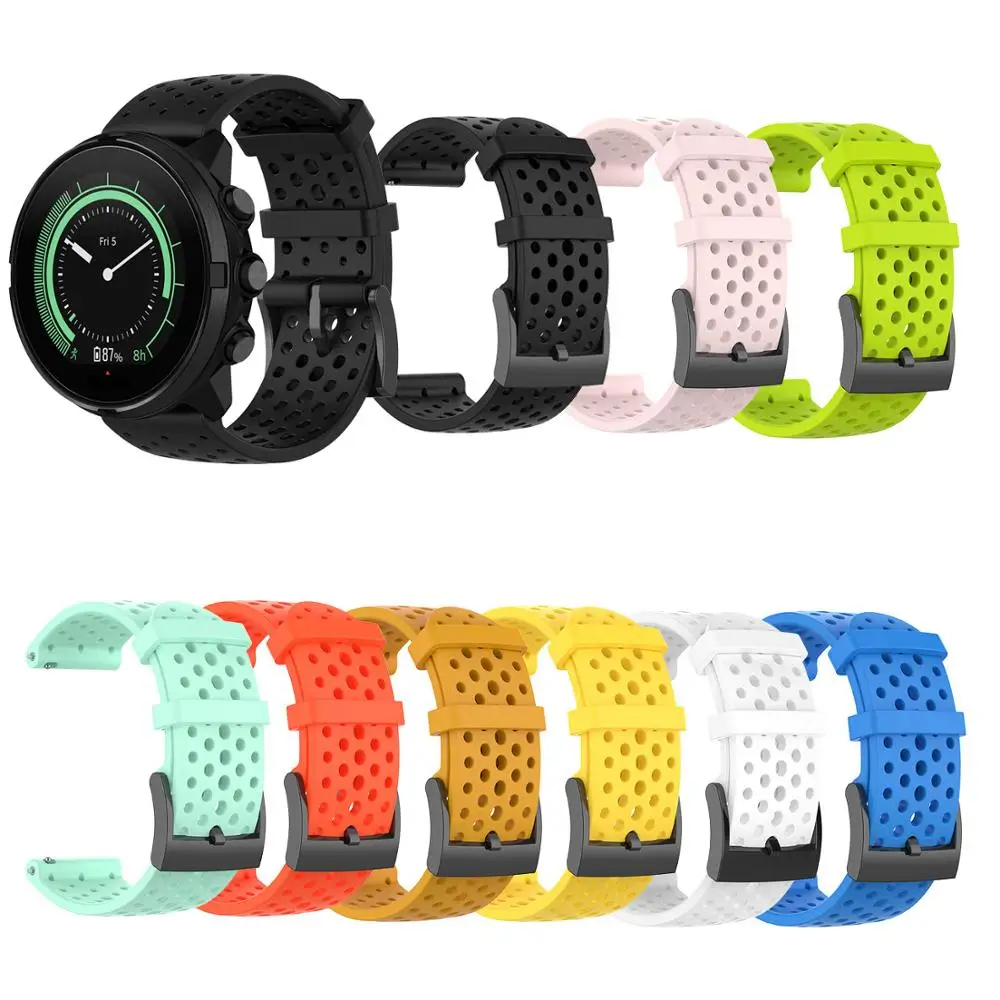 24mm Silicone strap For Suunto 9 D5 Quick Release Band Wrist For Suunto Spartan Sport WatchBand Sport HR/Baro Watch Accessories
24mm Silicone strap For Suunto 9 D5 Quick Release Band Wrist For Suunto Spartan Sport WatchBand Sport HR/Baro Watch Accessories