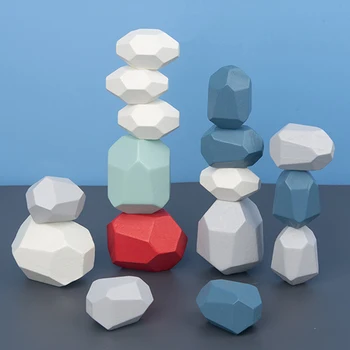Wooden Colored Stone Jenga Building Block Educational Toy Children's Creative Nordic Style Stacking Game Rainbow Wooden Toy
Wooden Colored Stone Jenga Building Block Educational Toy Children's Creative Nordic Style Stacking Game Rainbow Wooden Toy