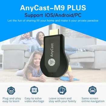 Anycast M9 Plus HDMI TV Stick1080P Wireless WiFi Display Dongle Receiver for iOS Android PC
Anycast M9 Plus HDMI TV Stick1080P Wireless WiFi Display Dongle Receiver for iOS Android PC
