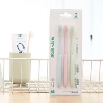 3 Pcs/set Elastic Gums Care Tooth Cleaning Soft Fine Tip Soft Bristle Brush Adult Toothbrush
3 Pcs/set Elastic Gums Care Tooth Cleaning Soft Fine Tip Soft Bristle Brush Adult Toothbrush