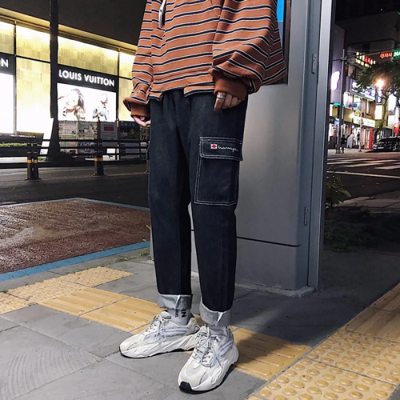 Autumn New Style Pants Men's Korean-style Popular Brand Hong Kong Style Wide-Leg Trousers Jeans Men's Loose Straight Pendant Sen
Autumn New Style Pants Men's Korean-style Popular Brand Hong Kong Style Wide-Leg Trousers Jeans Men's Loose Straight Pendant Sen