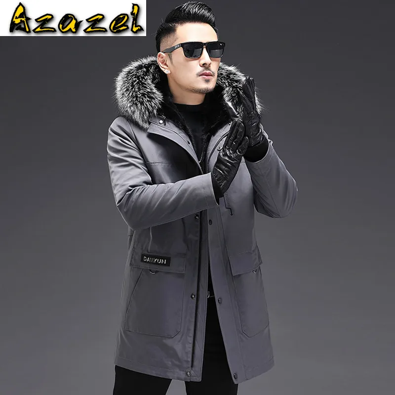 Azazel Real Fur Coat Men Parkas Winter Jacket Hooded Natural Mink Fur Liner Fox Fur Collar Mink Jackets 2020 19-1908 KJ5132
Azazel Real Fur Coat Men Parkas Winter Jacket Hooded Natural Mink Fur Liner Fox Fur Collar Mink Jackets 2020 19-1908 KJ5132