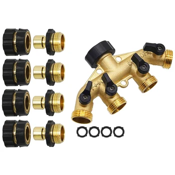 3/4 Inch Garden Hose Connector Garden Ball Valve Kit, Brass Garden Hose Distributor, Hose Connector 3/4 Inch
3/4 Inch Garden Hose Connector Garden Ball Valve Kit, Brass Garden Hose Distributor, Hose Connector 3/4 Inch