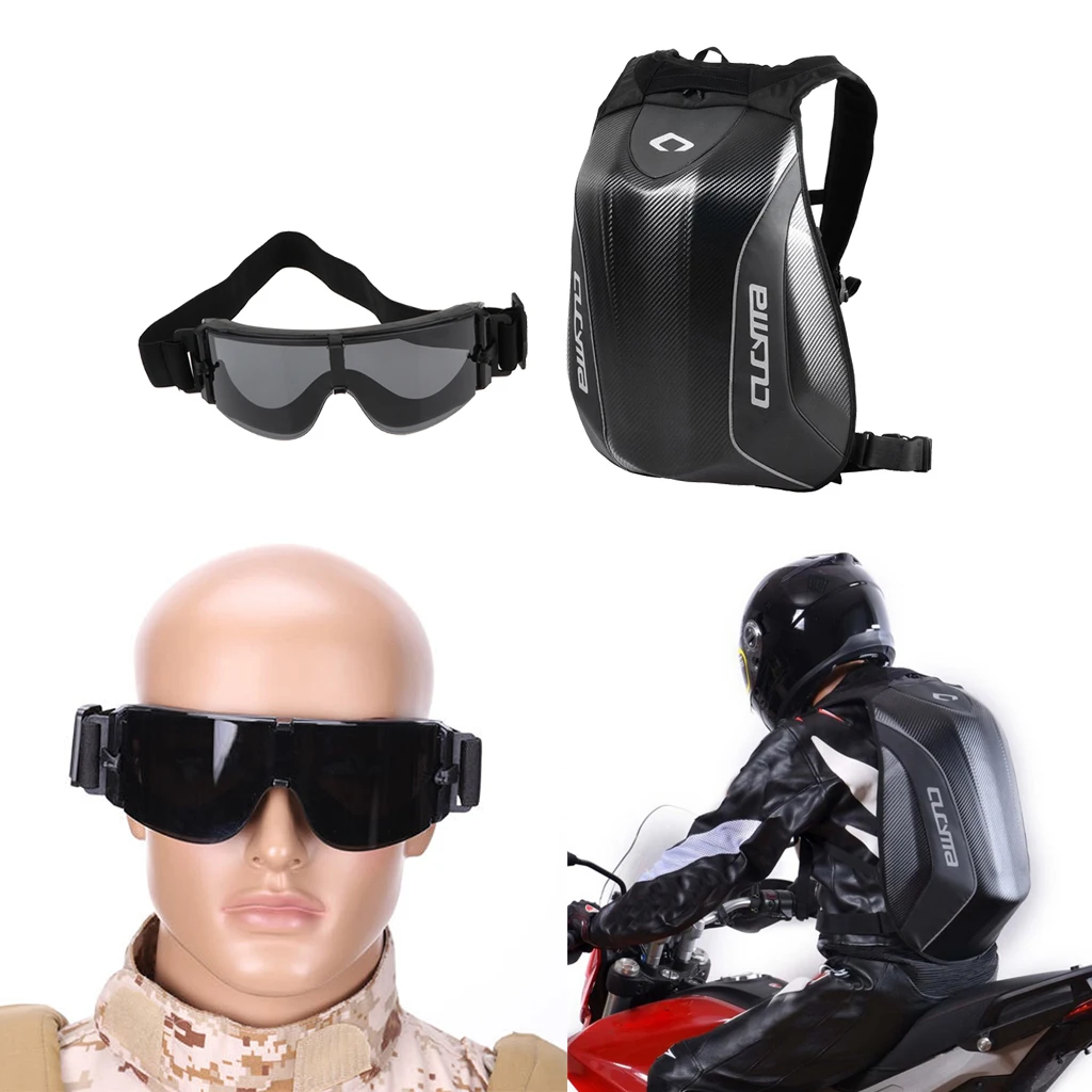 Motorcycle Bike Hard Shell Cycling Backpack Bag and Dustproof Riding Skiing Eyewear Eye Protection
Motorcycle Bike Hard Shell Cycling Backpack Bag and Dustproof Riding Skiing Eyewear Eye Protection