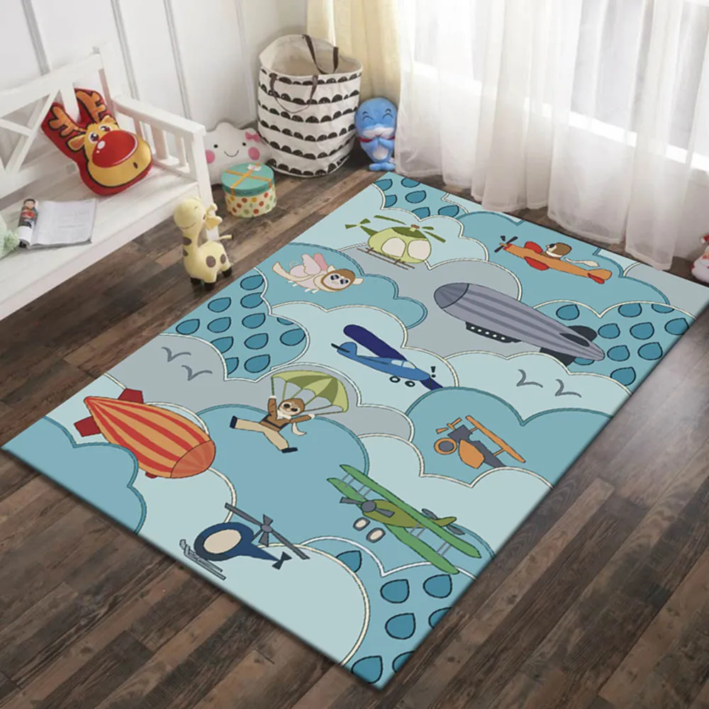 

Cartoon Kids Play Area Rugs Children 3D Printing Game Large Carpets for Living Room Bedroom Decorative Rugs Baby Room Crawl Mats