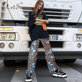 Artsu Leopard Print Casual Leggings Elastic Waist Pants Long Women Butterfly Print Straight Trousers Loose 2020 New Clothes
Artsu Leopard Print Casual Leggings Elastic Waist Pants Long Women Butterfly Print Straight Trousers Loose 2020 New Clothes