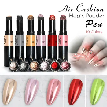 11Colors Magic Powder Pen Air Cushion Nail Art Laqcuer Mirror Effect Nail Glitter Fast Design Manicure Makeup Holographic Chrome 
11Colors Magic Powder Pen Air Cushion Nail Art Laqcuer Mirror Effect Nail Glitter Fast Design Manicure Makeup Holographic Chrome