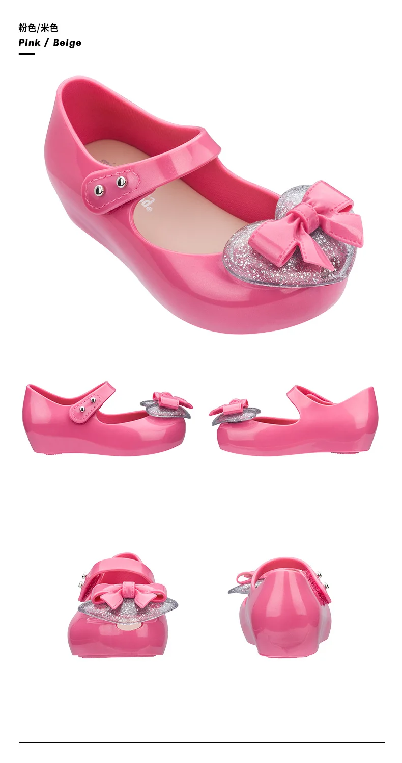 Mini Melissa Ultragirl IX 2020 Original Girl Jelly Sandals Bow Kids Sandals Children Beach Shoes Non-slip Melissa Toddler Mini Melissa Ultragirl IX 2020 Original Girl Jelly Sandals Bow Kids Sandals Children Beach Shoes Non-slip Melissa Toddler