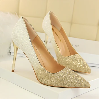 Women's high heel wedding bride bridesmaid sequins color matching shallow mouth high heel stiletto pointed crystal ball shoes
Women's high heel wedding bride bridesmaid sequins color matching shallow mouth high heel stiletto pointed crystal ball shoes