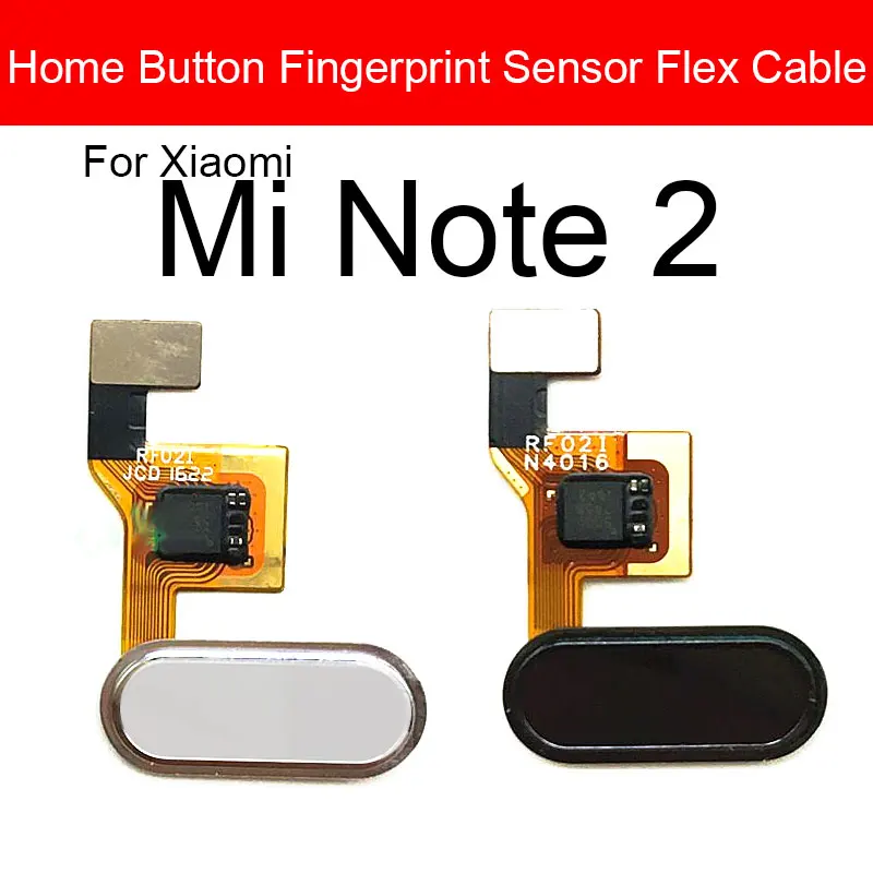 Home Button Fingerprint Sensor Flex Cable For Xiaomi Mi Note 2 Note2 Menu Return Touch Ribbon Replacement | Мобильные телефоны и