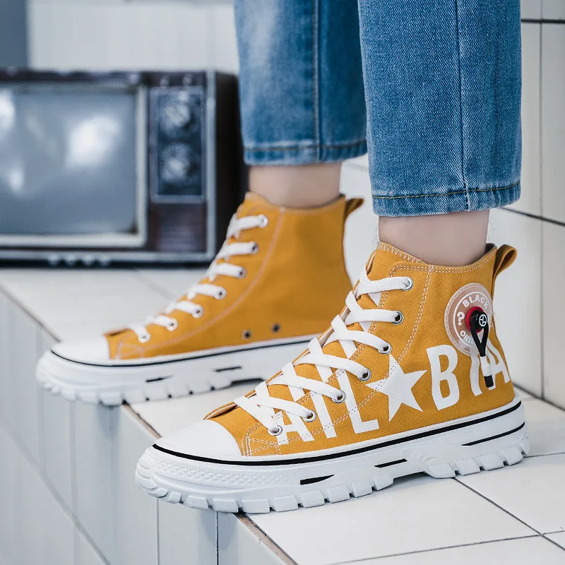 2019 Autumn New Students Casual Breathable High-top Board Shoe MEN'S SHOES Korean-style Versitile Fashion Thick Bottomed Canvas
2019 Autumn New Students Casual Breathable High-top Board Shoe MEN'S SHOES Korean-style Versitile Fashion Thick Bottomed Canvas