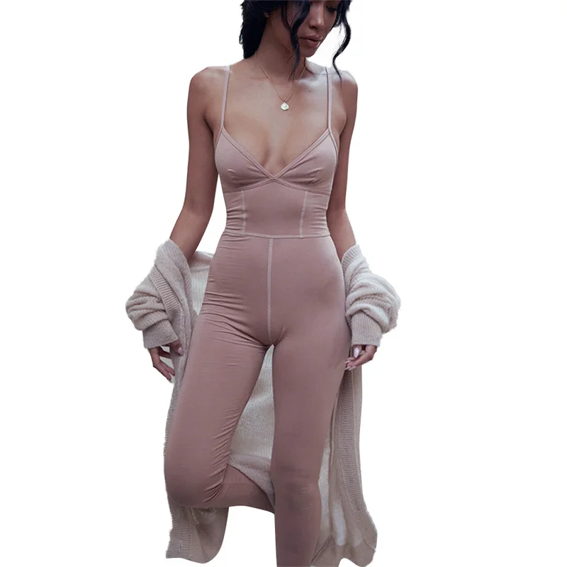 Autumn Jumpsuit Women Clothing Sleeveless Casual Solid Skinny Pink Bodysuit Streetwear Bandage Jumpsuit Party Night Sexy Club
Autumn Jumpsuit Women Clothing Sleeveless Casual Solid Skinny Pink Bodysuit Streetwear Bandage Jumpsuit Party Night Sexy Club