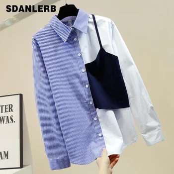 2020 Spring Blouse Woman Striped Panel Knit Color Block Shirt Women's Loose-Fit Long-Sleeve Retro Blouses and Tops Blusas Mujer
2020 Spring Blouse Woman Striped Panel Knit Color Block Shirt Women's Loose-Fit Long-Sleeve Retro Blouses and Tops Blusas Mujer