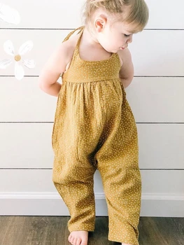 Sleeveless Baby Girl Self Tie Polka Dots Rompers Jumpsuit
Sleeveless Baby Girl Self Tie Polka Dots Rompers Jumpsuit