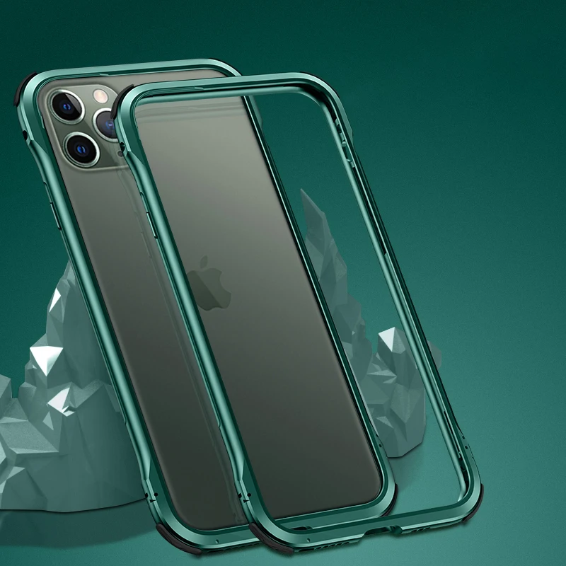 Тонкий металлический алюминиевый чехол бампер с ЧПУ для Apple iPhone 11 Pro X XS Max XR 8 7 Plus SE