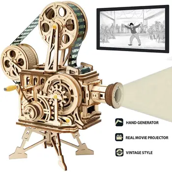 New DIY Model Building Kits Mechanical Model 3D Wooden Puzzle Film Projector Treasure Train Toys for Children LG/LK/AM
New DIY Model Building Kits Mechanical Model 3D Wooden Puzzle Film Projector Treasure Train Toys for Children LG/LK/AM