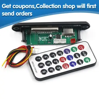 Newest Arrival Wireless Bluetooth 12V MP3 WMA Decoder Board Audio Module USB TF Radio For Car accessories
Newest Arrival Wireless Bluetooth 12V MP3 WMA Decoder Board Audio Module USB TF Radio For Car accessories