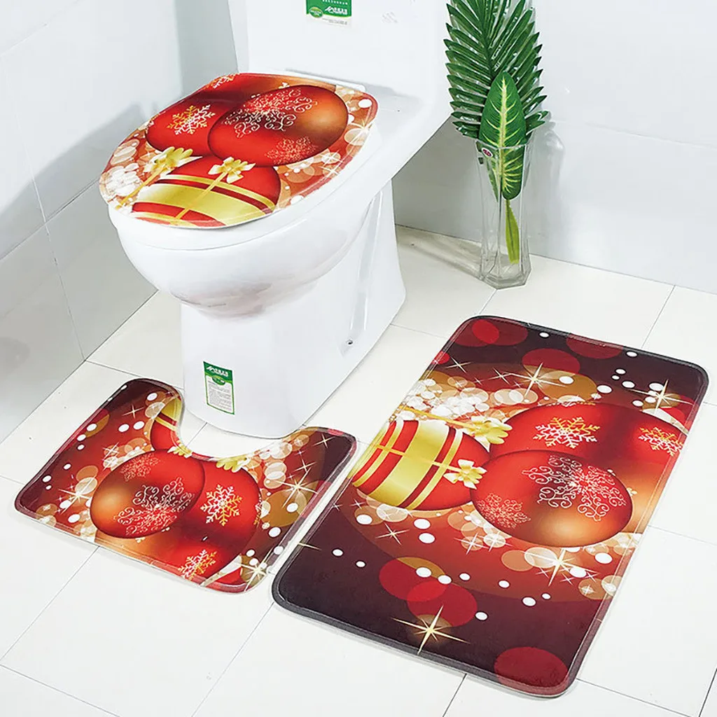 2019 New Christmas Print Toilet Bathroom Mat Three-Piece Floor Mat Carpet Set Christmas Decorations For Home
2019 New Christmas Print Toilet Bathroom Mat Three-Piece Floor Mat Carpet Set Christmas Decorations For Home
